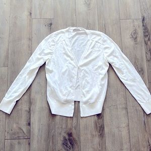 LOFT white cardigan